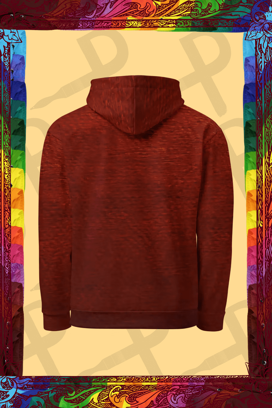 Painter's Red Love Hoodie product image (2)