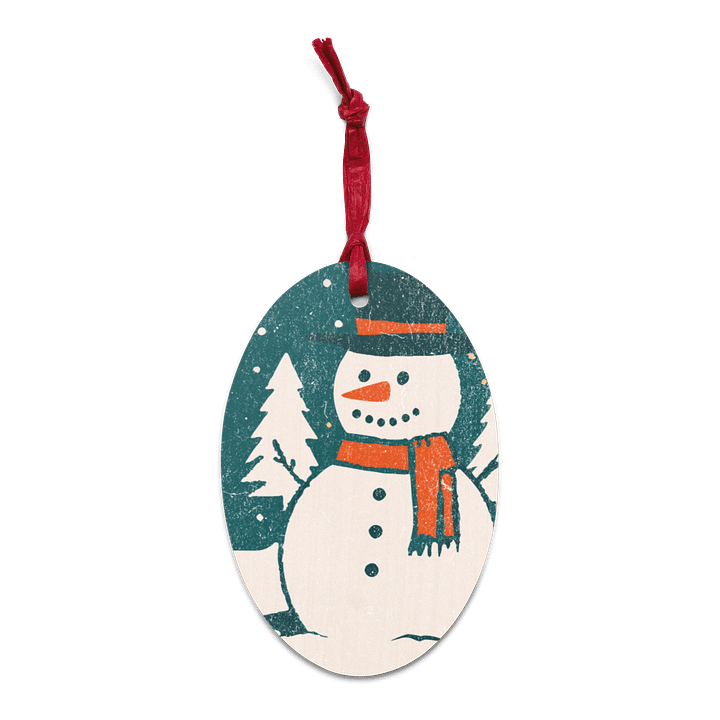 Starlit Snowman Wooden Ornaments product image (3)