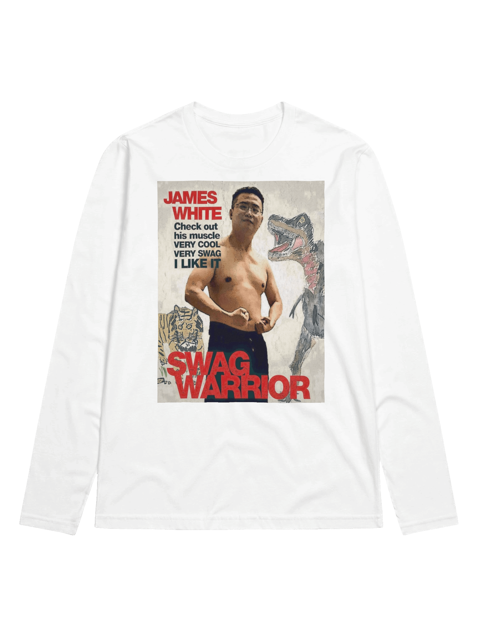 Next Level Premium Fitted Long Sleeve Crew： swag warrior product image (3)