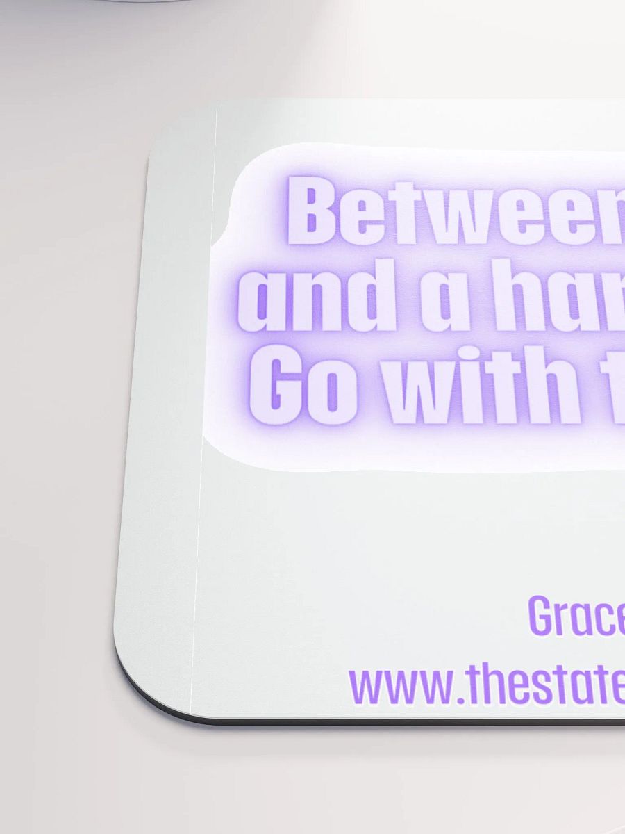 FUNNY DESK MATS 4 U “Between a rock and a hard place. Go with the hard.” product image (6)