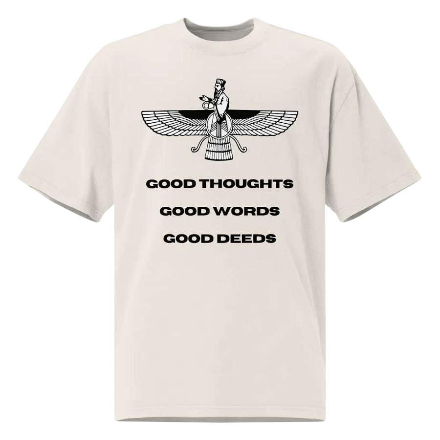 Faravahar Persian Design Shirt Good Thoughts Good Words Good Deeds product image (1)