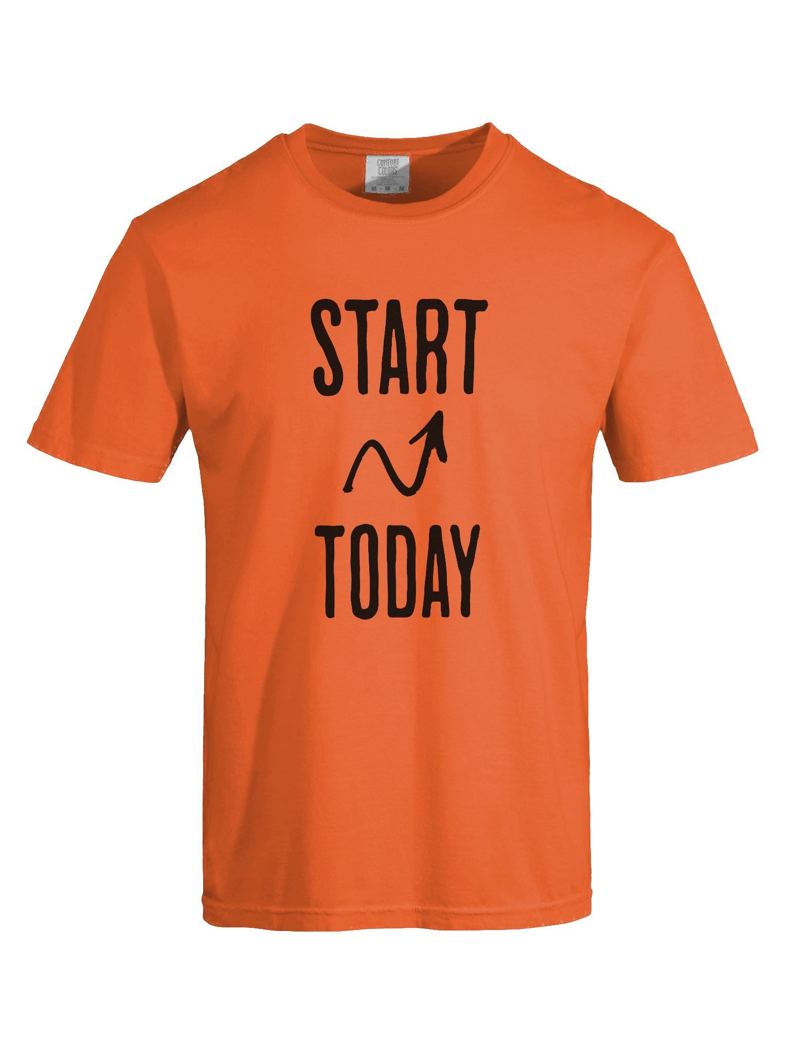 "Start Today" - Motivational T-Shirt (Dark on Light) product image (1)