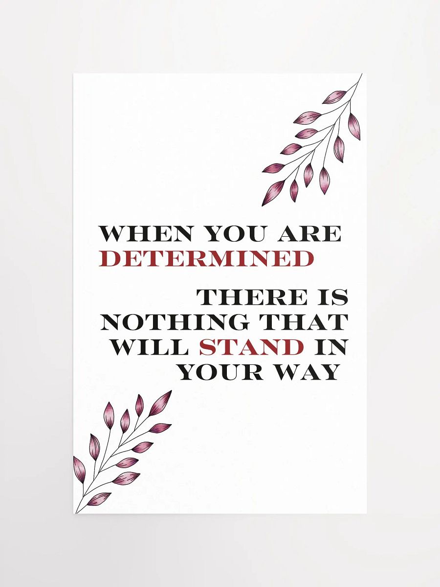 Determined Motivational Quote Poster product image (4)
