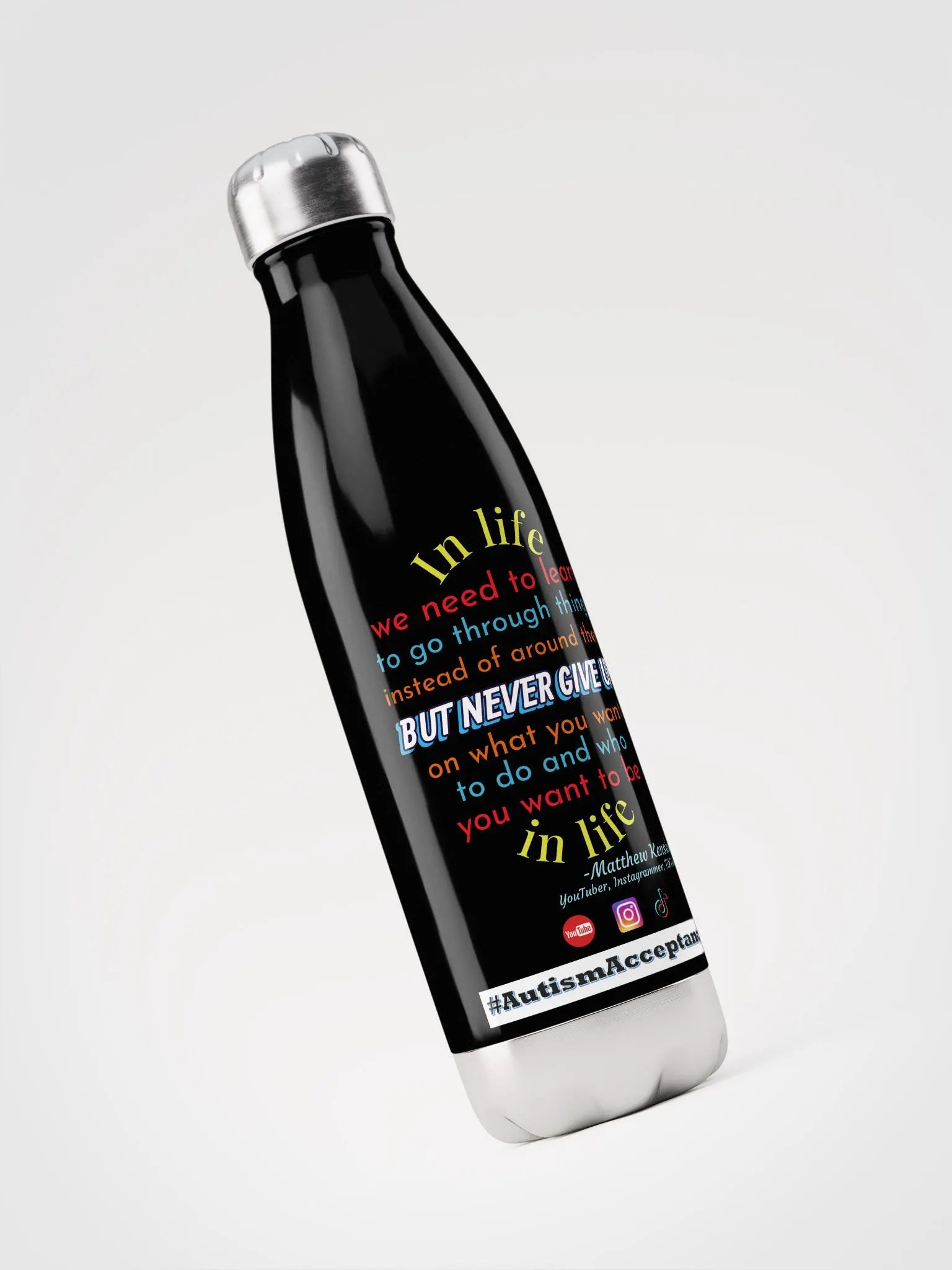 Stainless Steel Water Bottle [Quote 7] product image (3)