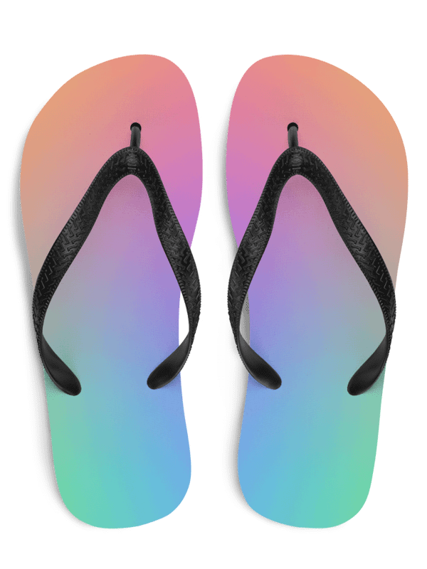 Rainbow Fusion Flip Flops product image (1)
