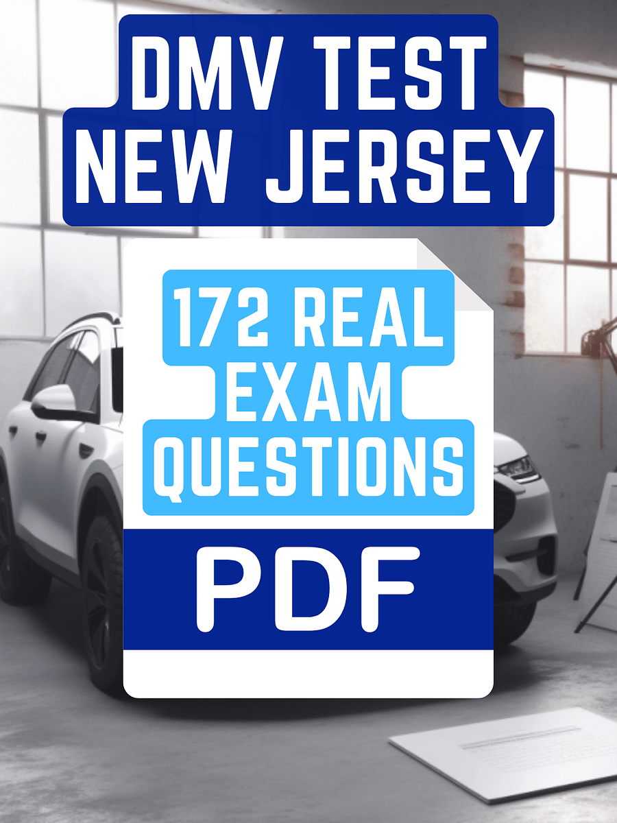 DMV New Jersey Written Test (PDF file) product image (1)