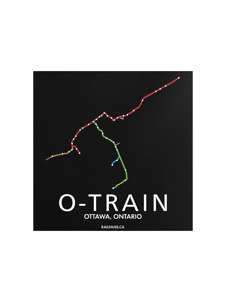 The Rail Fans Canada Transit Map - O-Train product image (1)