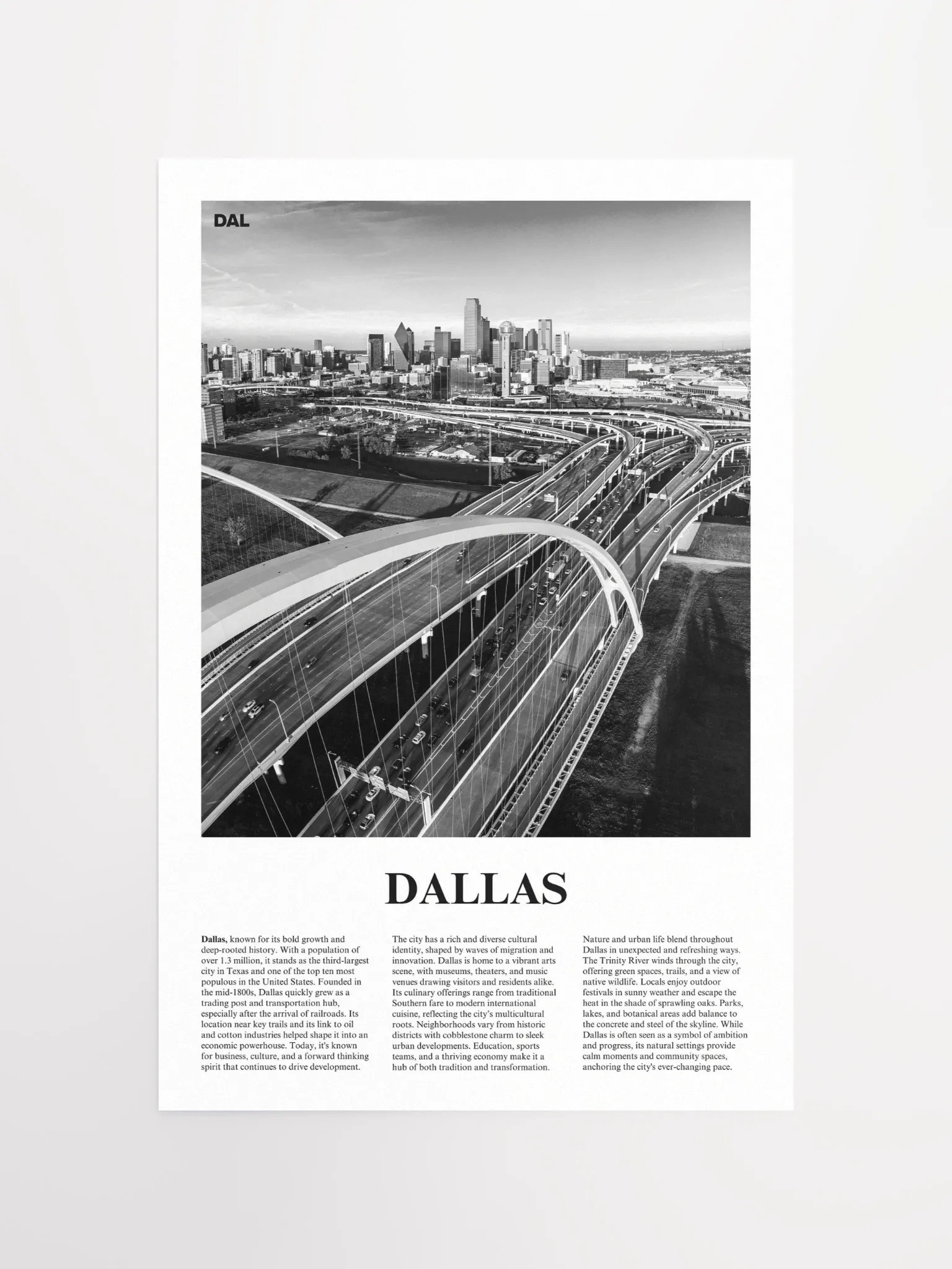 Dallas 03 Newspaper Poster product image (5)