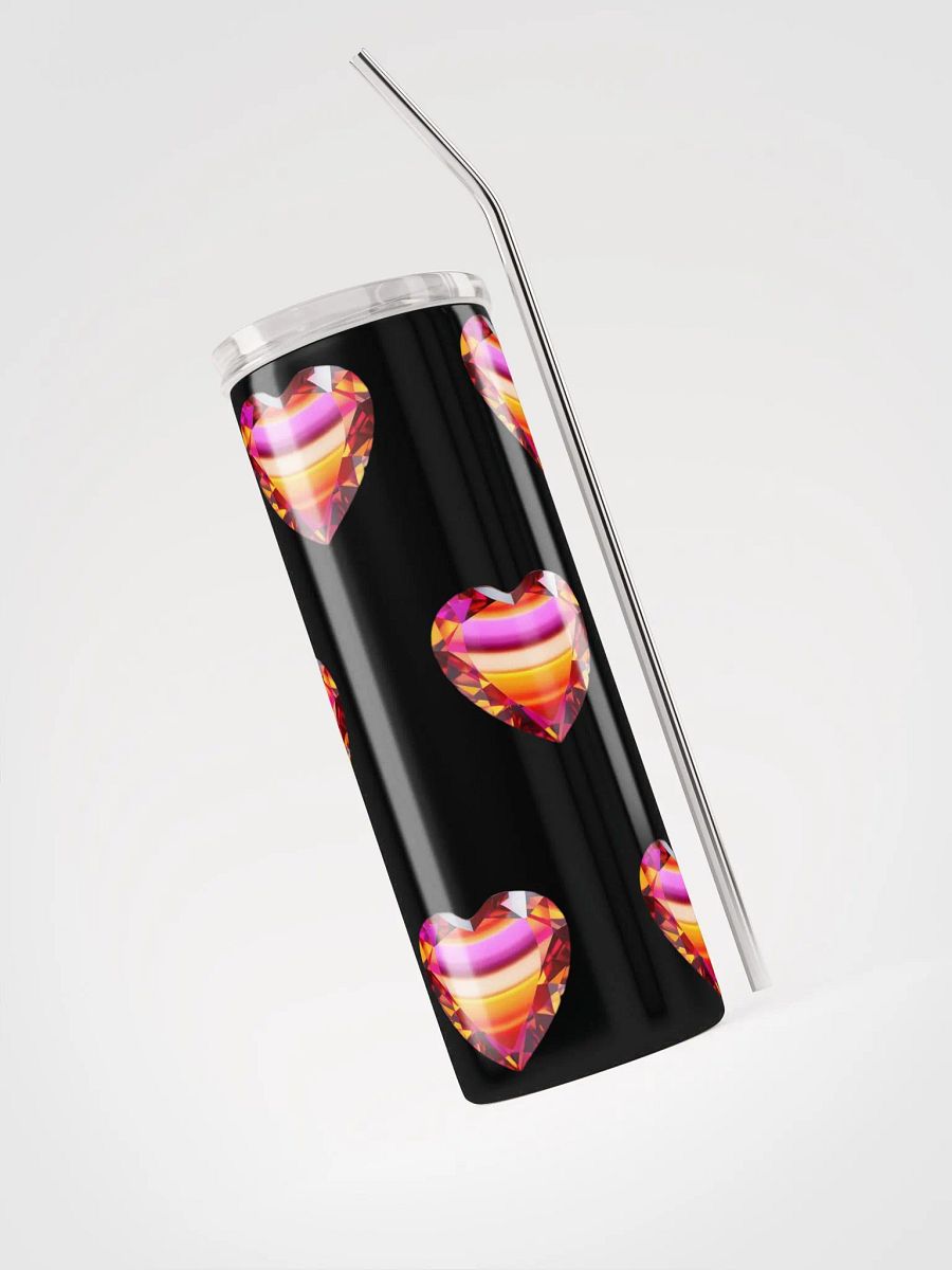 Sunset Hearts Stainless Steel Tumbler product image (4)