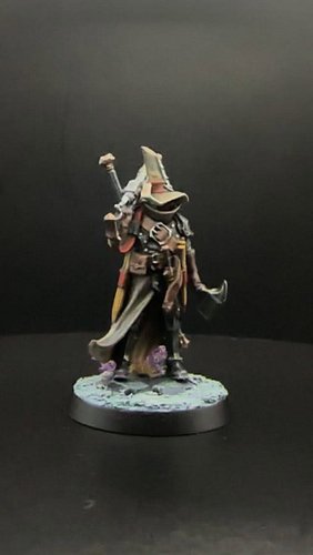 Cursed City Vampire Hunter is complete. Next up? Skeletor riding Panthor. #warhammerquest #miniaturepainting #twitchstreamers