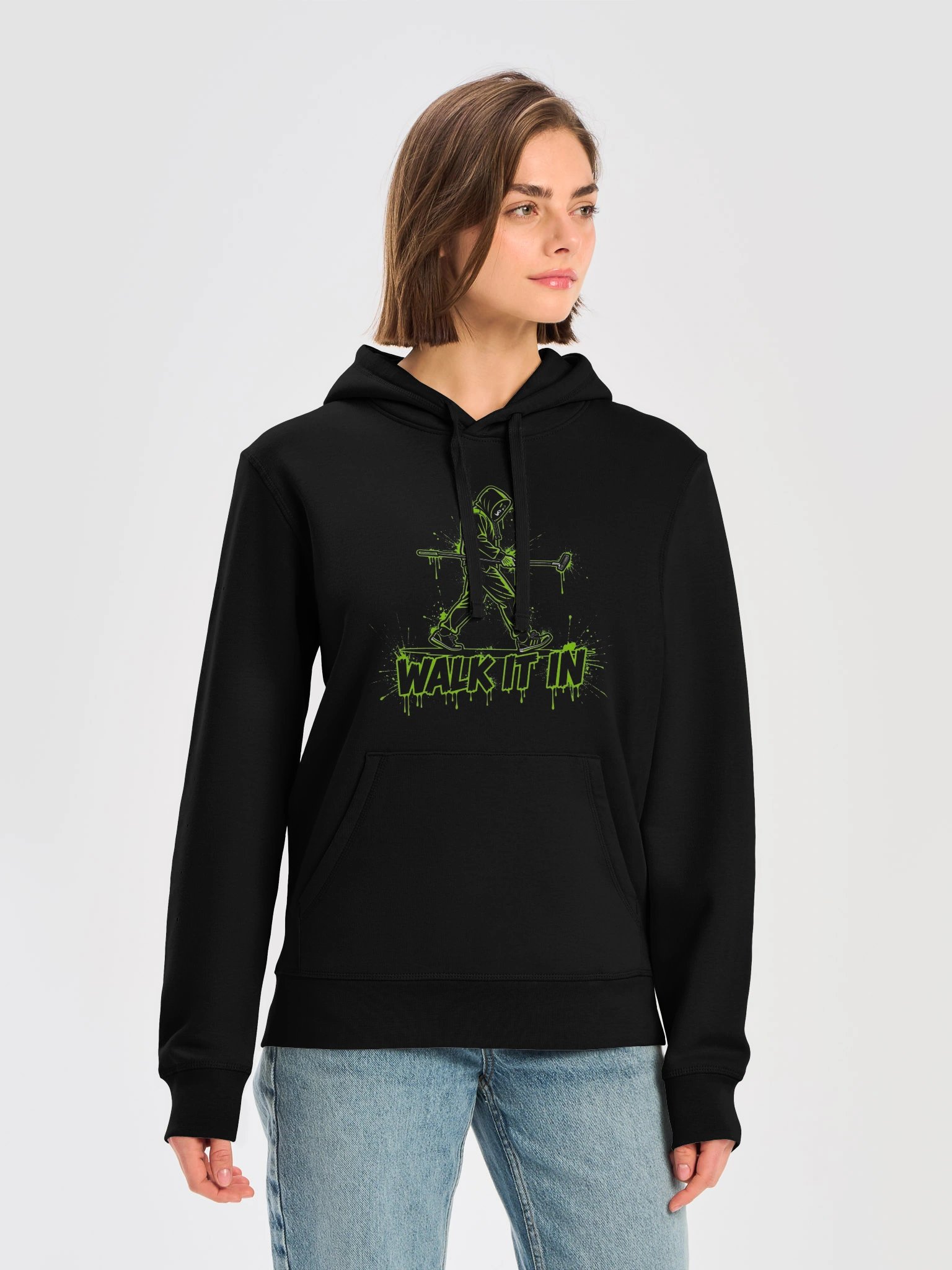 Limited Edition Street Art Hoodie — Walk It In (Black or Anthracite) product image (5)