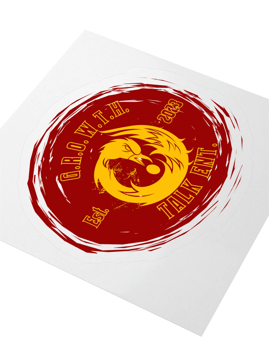 G.R.O.W.T.H. Talk Sankofa sticker (wine) product image (3)