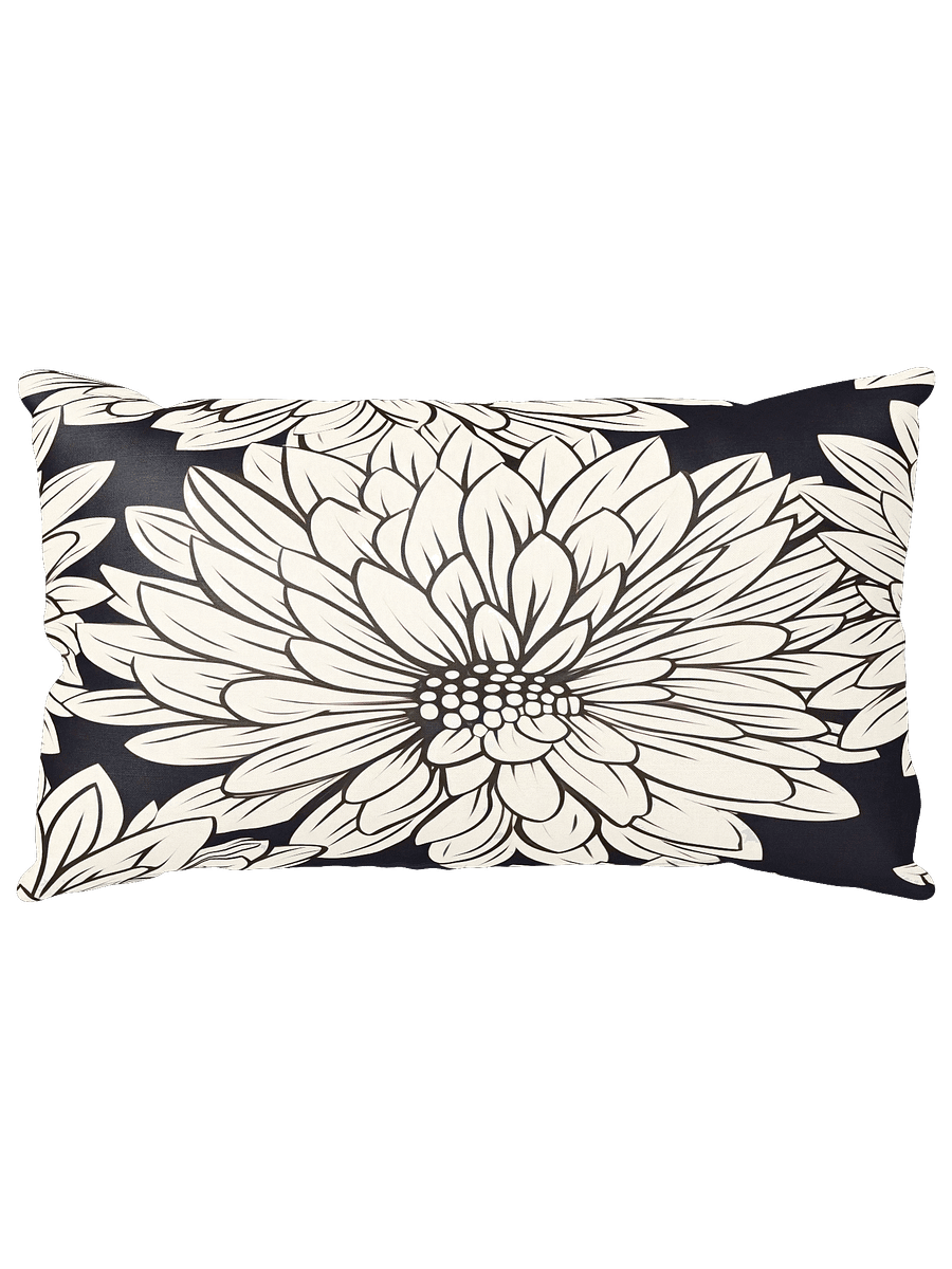 All-over Cream/Black Floral Pillow product image (5)