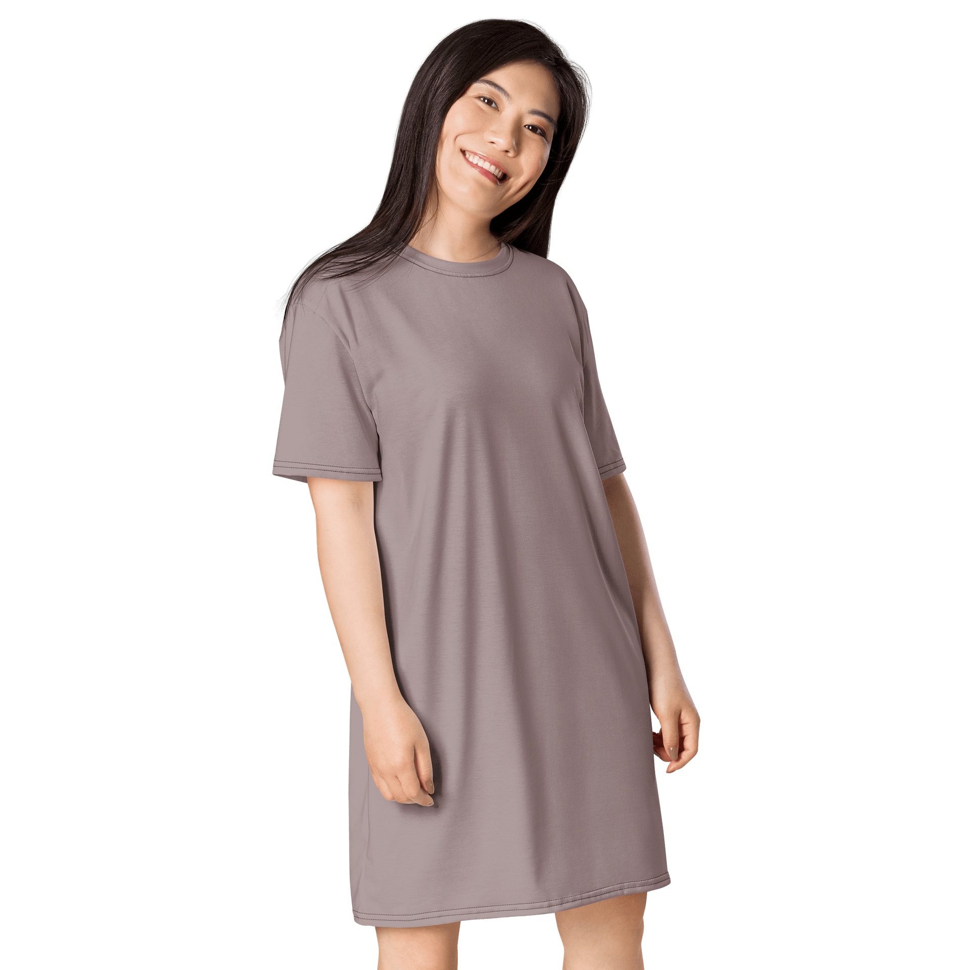 Oversized T-Shirt Dress - Soft Careys Pink, Sizes 2XS-6XL product image (4)
