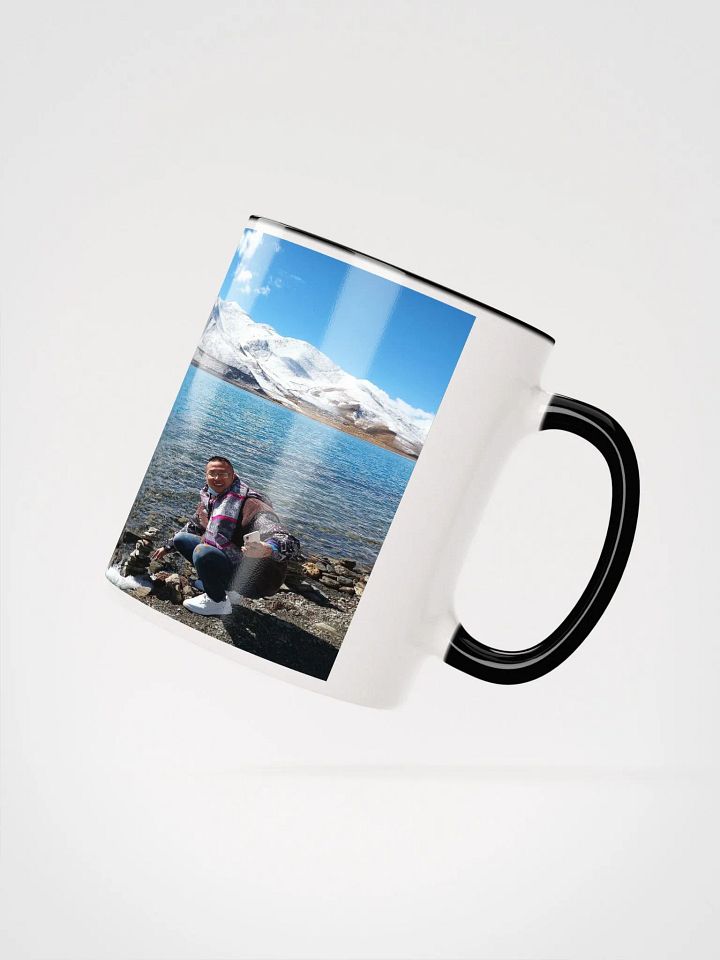 Ceramic Mug with Color Inside: snow mountain product image (3)