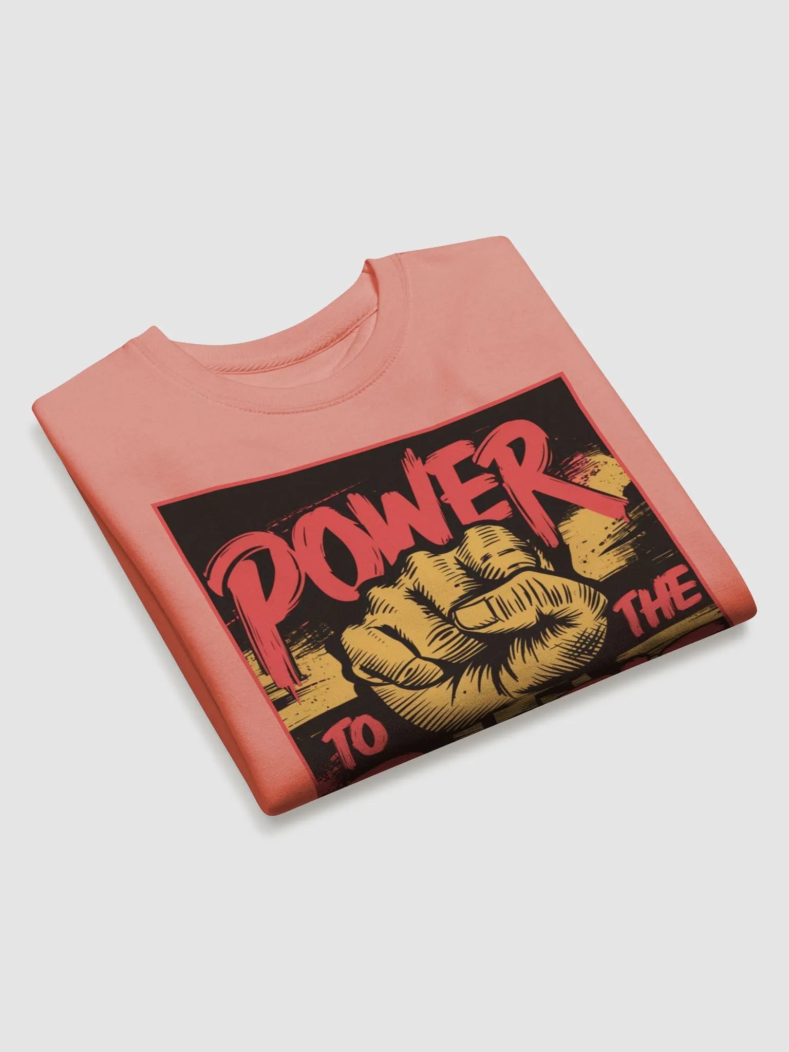 "POWER TO THE PEOPLE" premium cotton sweatshirt product image (3)