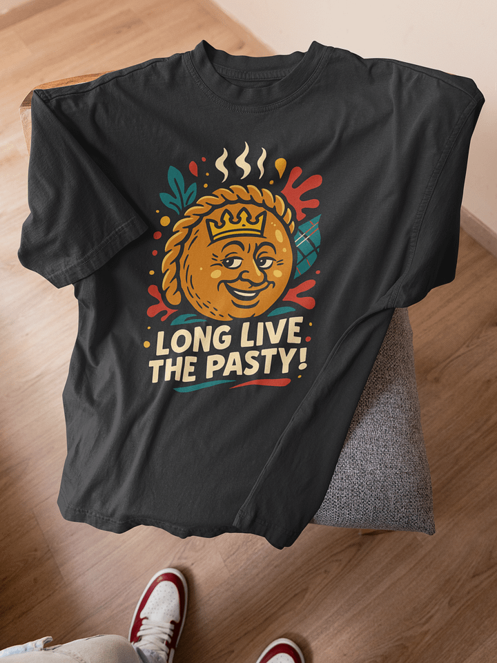 Long Live the Pasty! - Cornwall Oversized Faded T-Shirt product image (1)