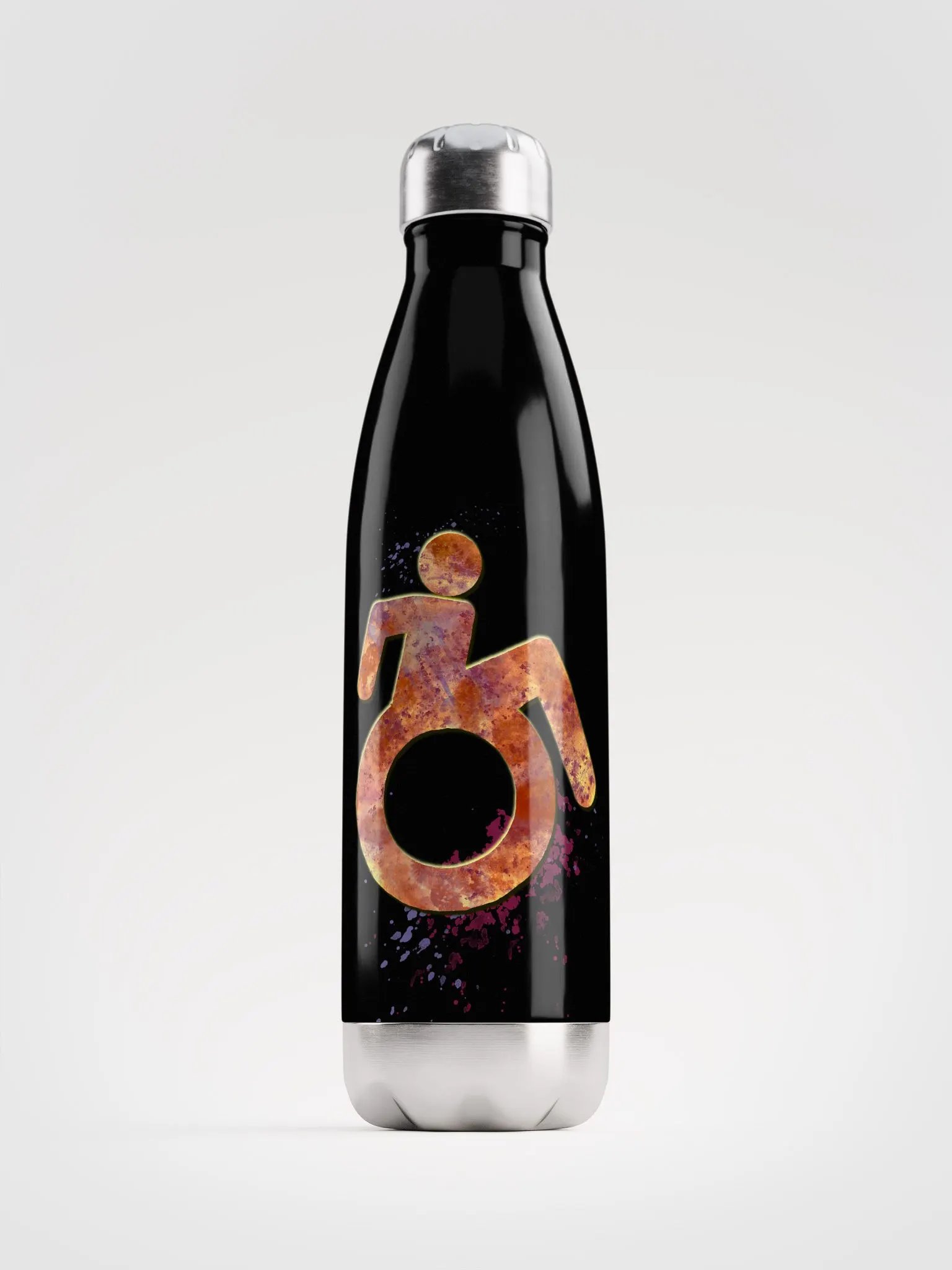 Wheelie, Orange Splash SS Water Bottle product image (1)