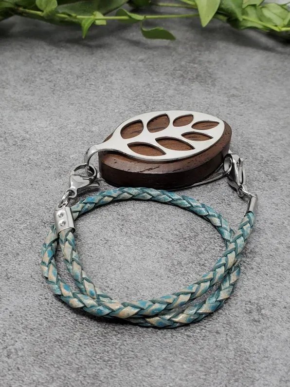 Denim Leather Bolo Wrap Bracelet | Handmade Accessory for Bellabeat Leaf Urban & Ivy product image (1)