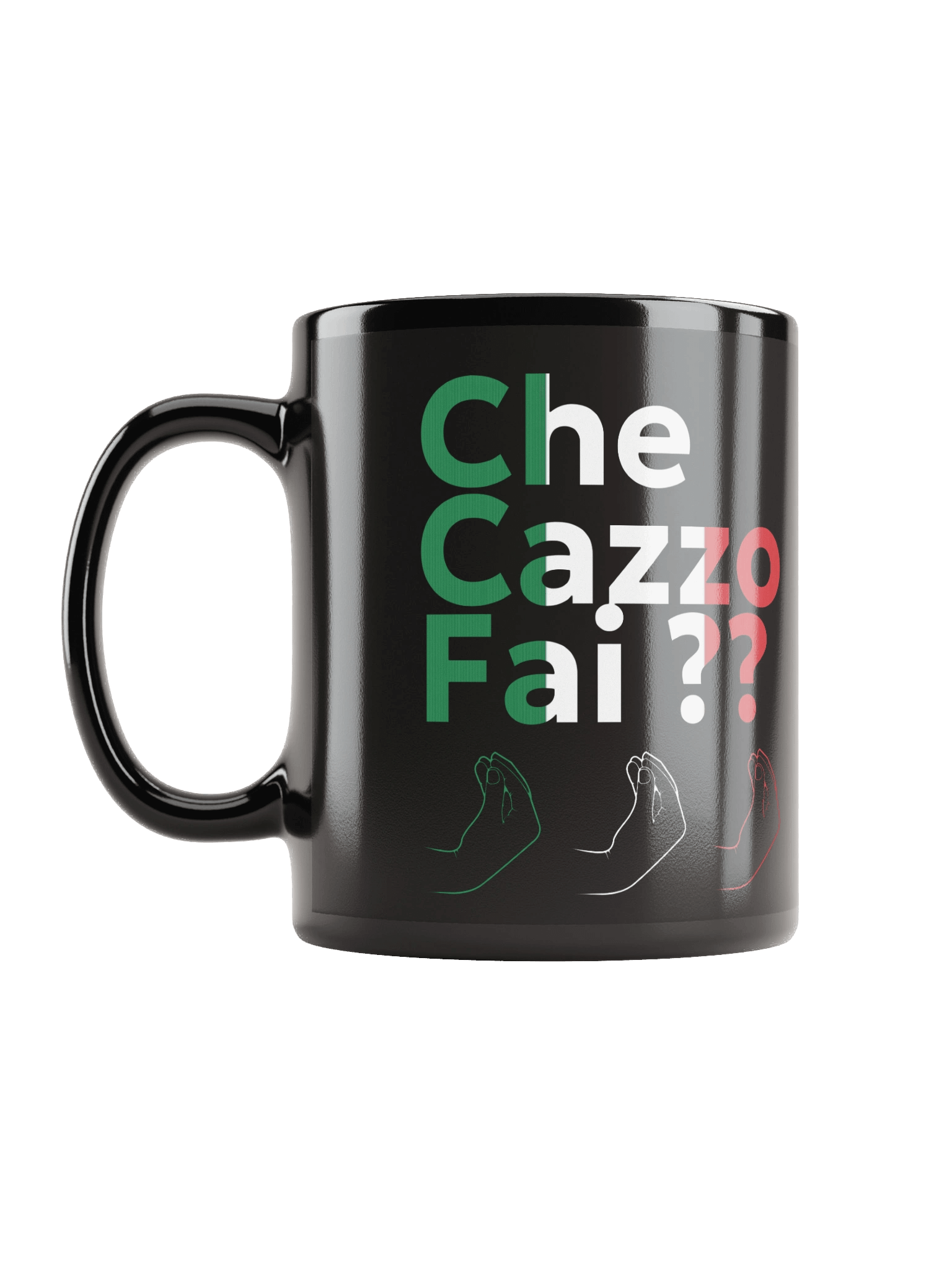 Italian CCF Glossy Mug - Black product image (4)