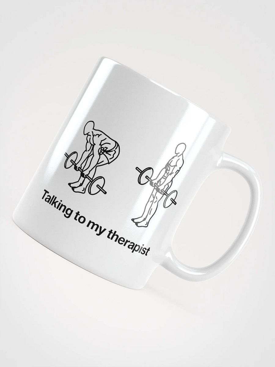 talking to my therapist (deadlift) mug - 100% ceramic product image (5)