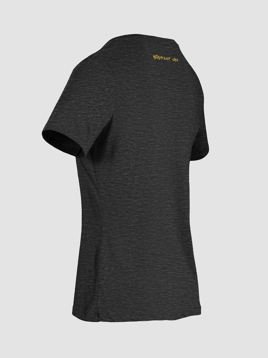 Destination Bigfoot Bronco Bigfoot Logo Bella+Canvas Women's Relaxed V-Neck T-Shirt (Dark Heather Grey) product image (9)