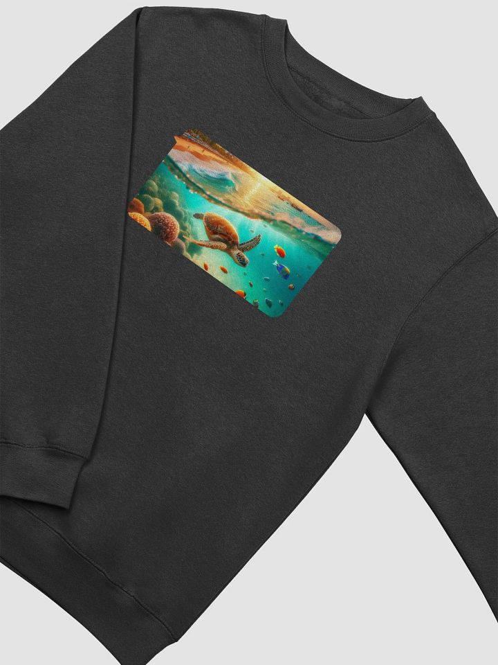 Sunset Serenity Crewneck Sweatshirt | AI Design underwater world product image (1)