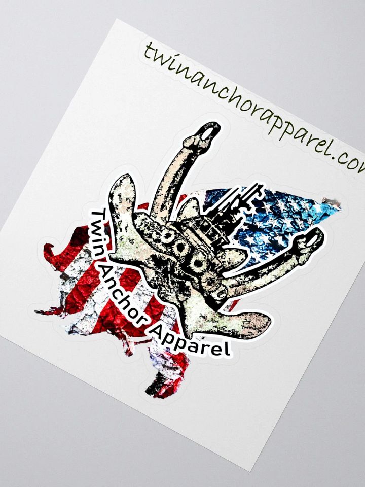 Twin Anchor Apparel flag Logo Tug CE Kiss Cut Stickers product image (2)