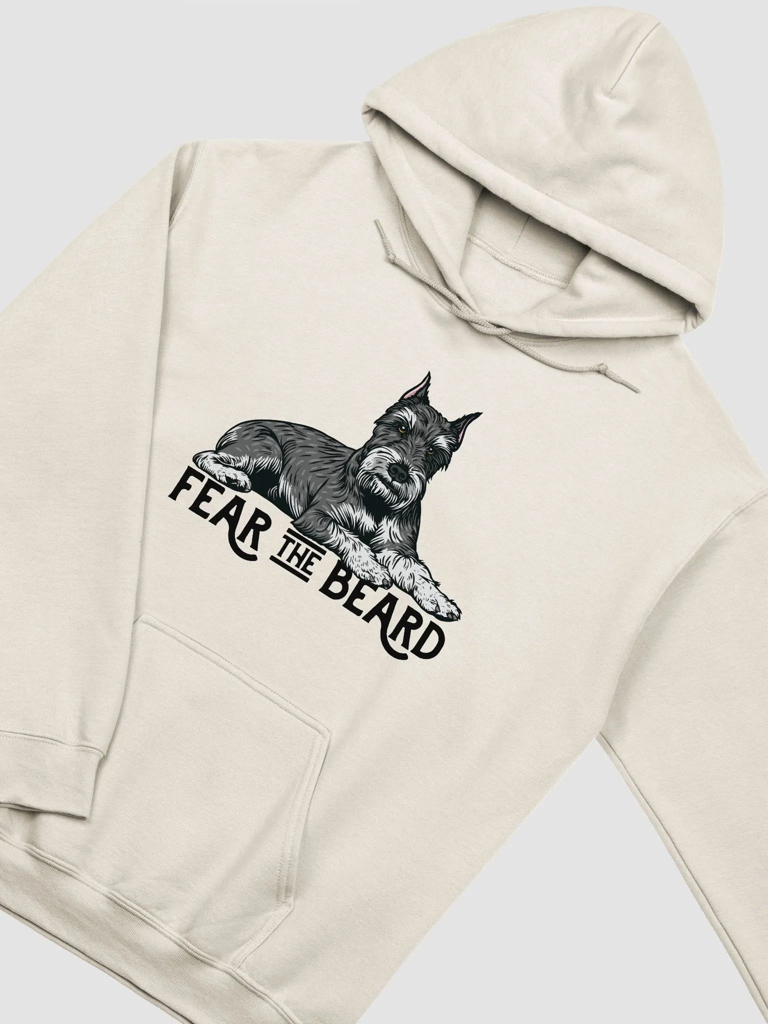 Fear the Beard Hooded Sweatshirt of a Schnauzer(Cropped) | Funny Hoodie for Bearded Dog Paw-rents product image (22)