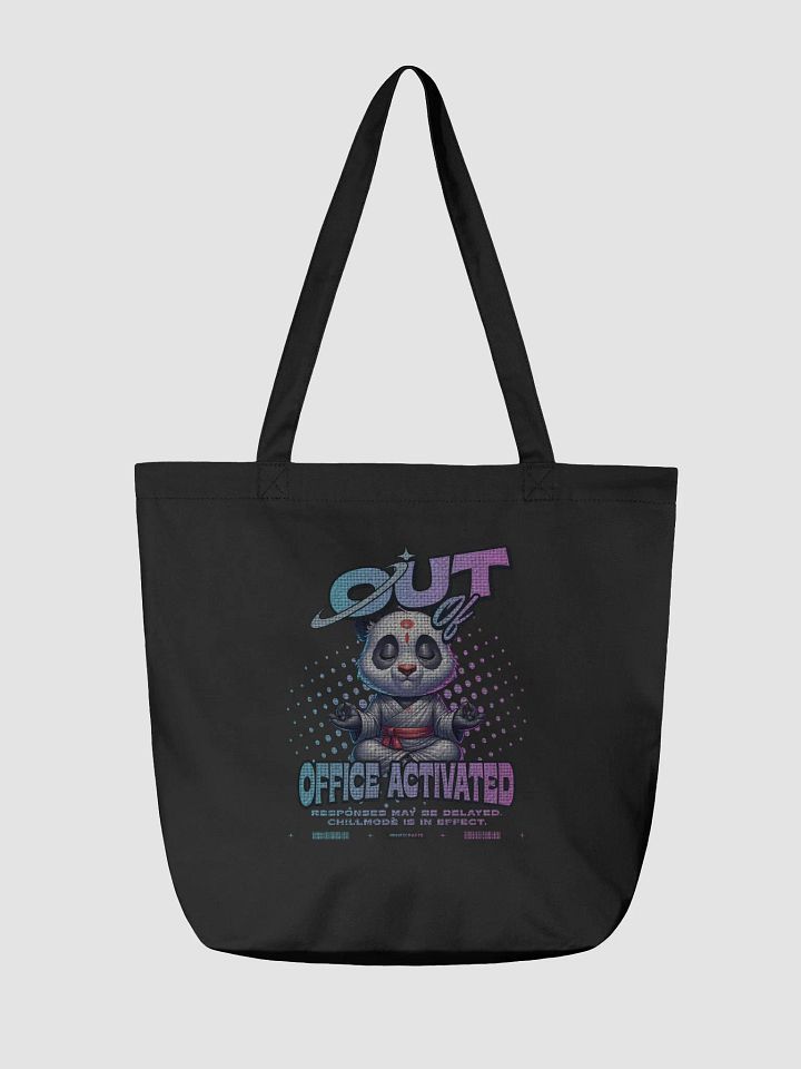 Out of Office Chillmode Panda Activated Tote Bag product image (4)