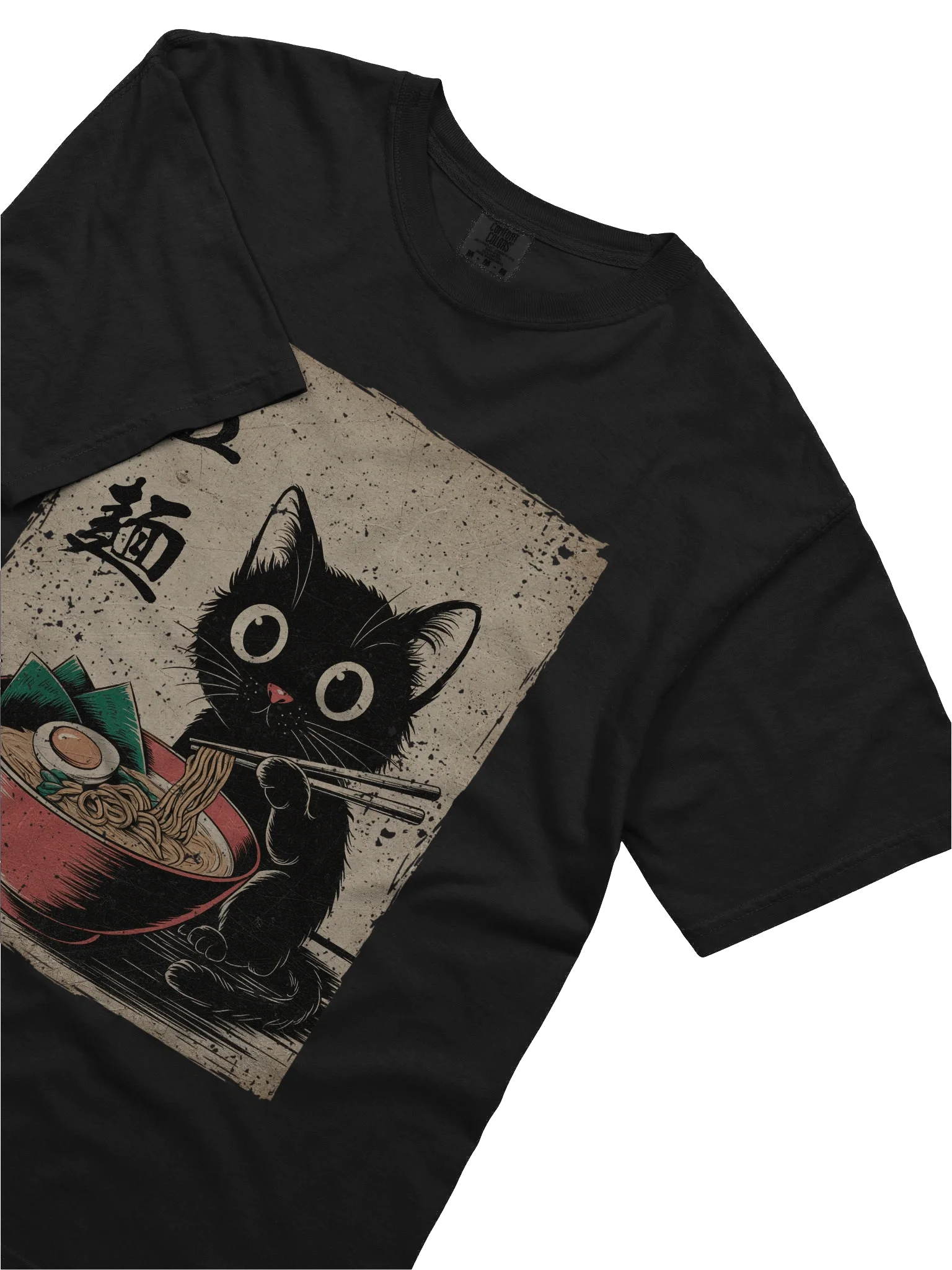 Black Cat Ramen Iconic Vintage Graphic Style T-shirt product image (61)