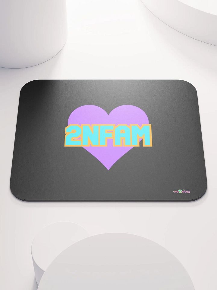2NFAM Heart Classic Mouse Pad (Black) product image (2)
