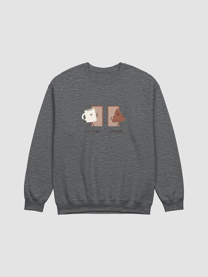 Caffeine vs Caffeout Cartoon Sweatshirt product image (8)