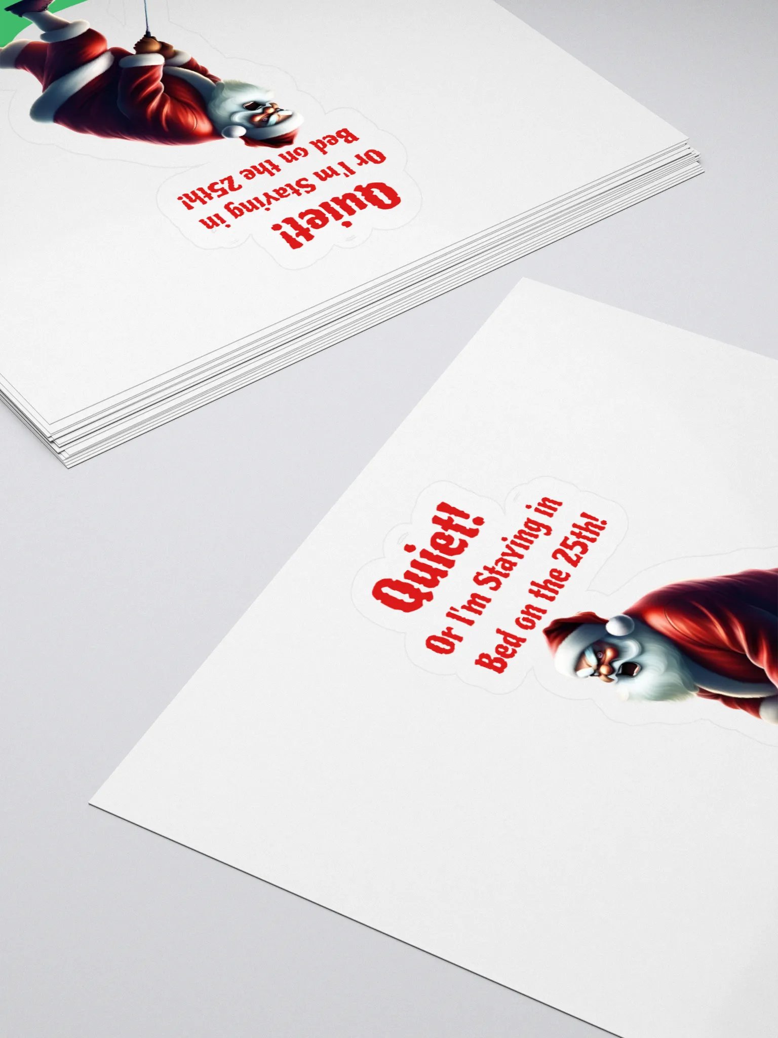 Quiet! Or I'm Staying In Bed On The 25th! Golfing Santa product image (4)