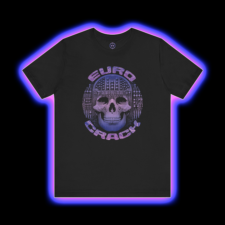 EuroCrack - Modular Synthesizer Eurorack Addict T-Shirt (VIOLET PRINT) product image (4)