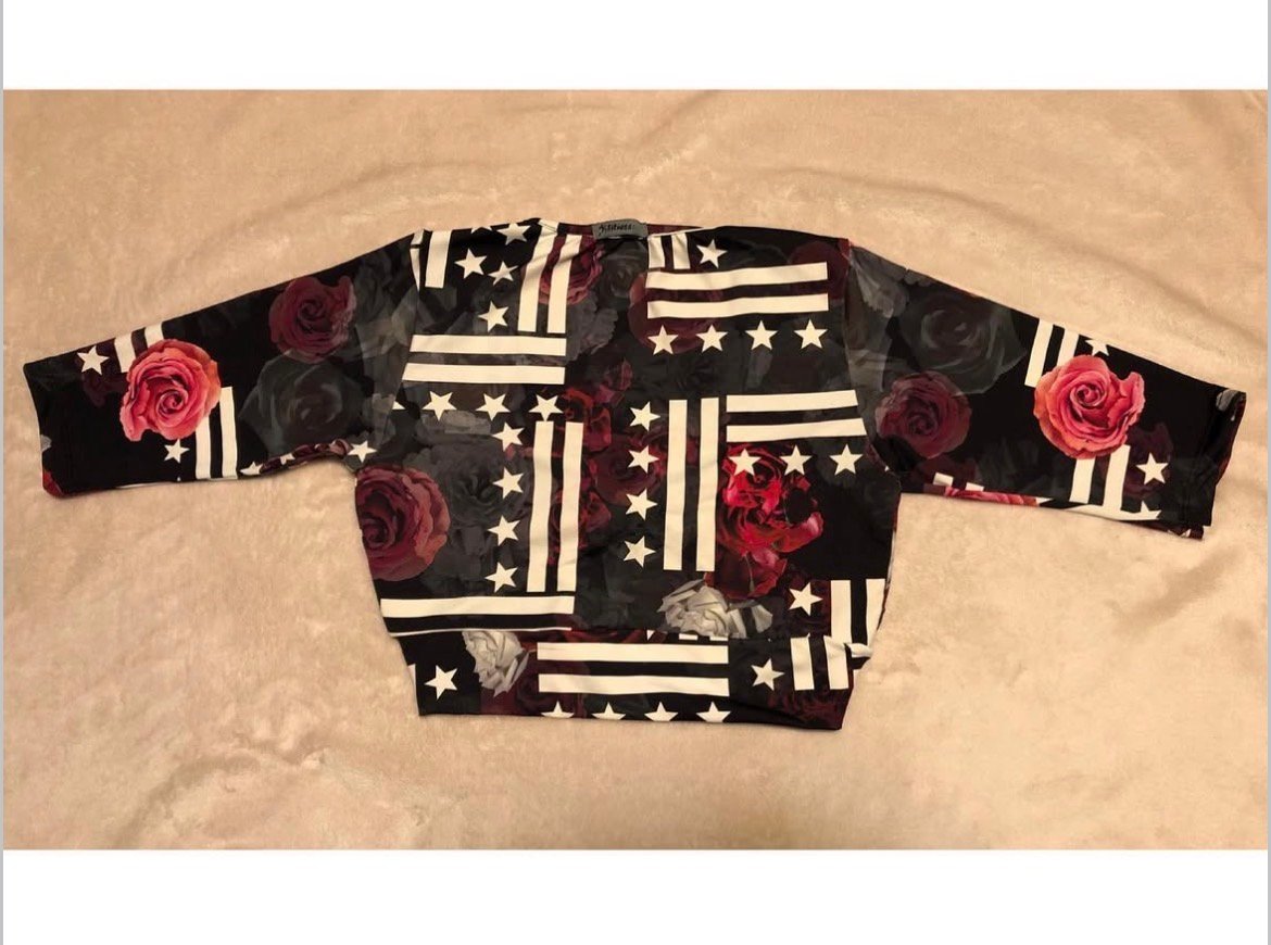 Flag Print - Top Crop product image (3)