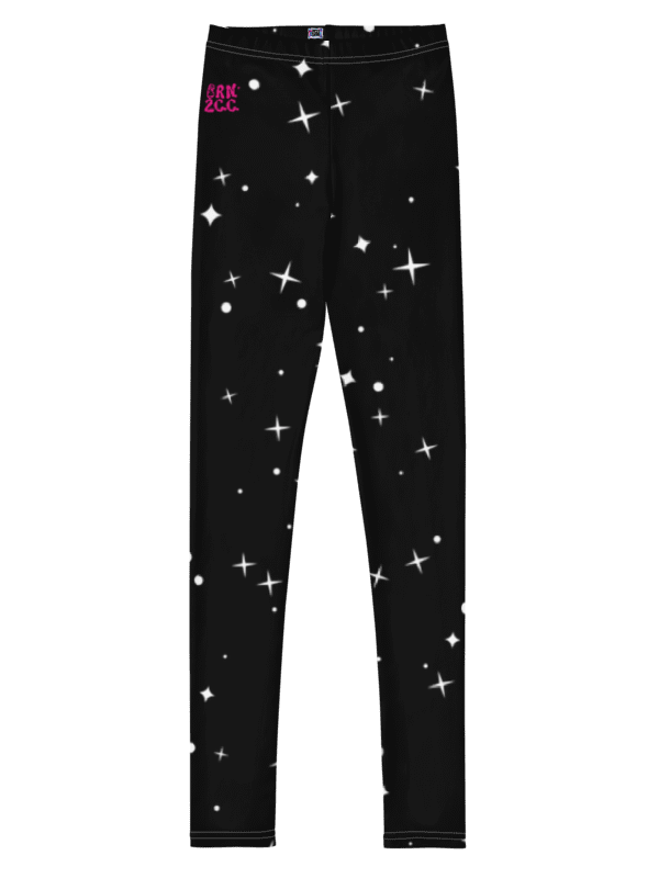 🎨 Girls’ | Youth | Starry Black Background | BRN.2C.C.™ | Leggings 💫 product image (6)