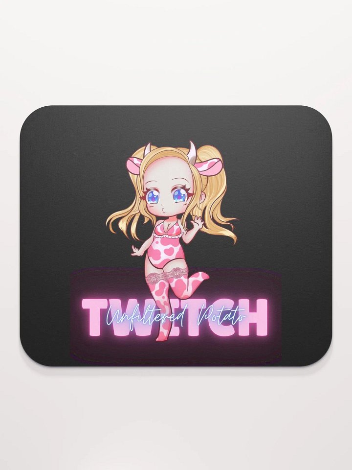 Chibi Cow-Printed Mouse Pad product image (2)