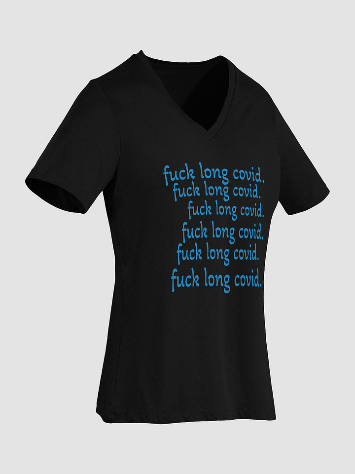 F*ck Long Covid Relaxed V-Neck Tee product image (9)