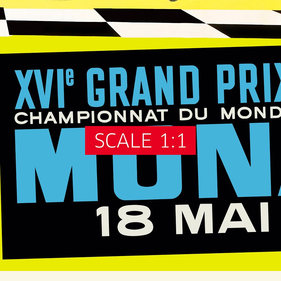 Monaco Vintage F1 Grand Prix, 1958 poster — Vintage Formula 1 poster, Monaco Grand Prix poster, retro travel poster, retro travel art product image (5)