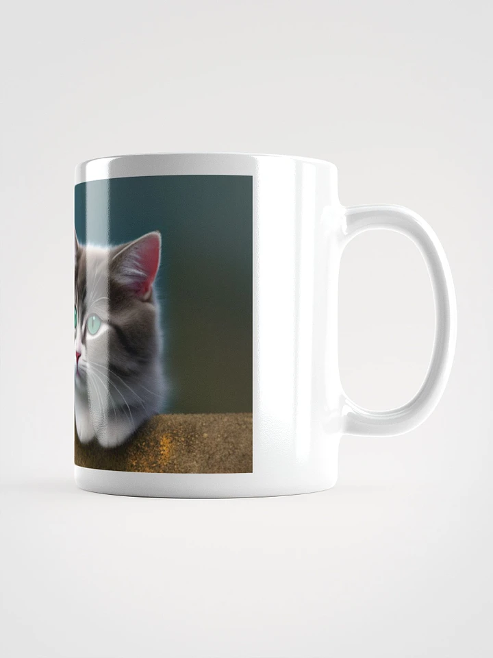 AI-Generated Cats White Glossy Mug product image (1)
