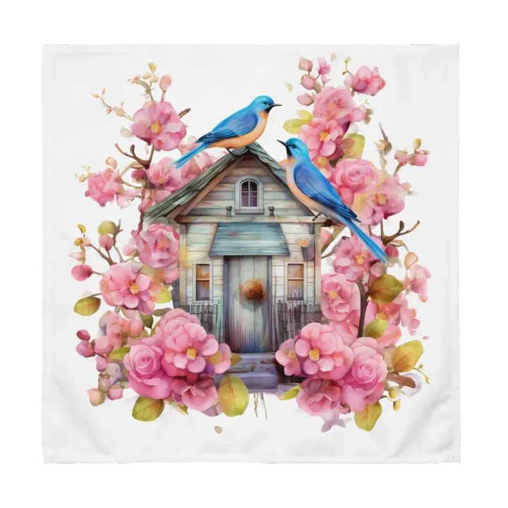 Whimsical Birdhouse Cloth Napkin Set product image (1)