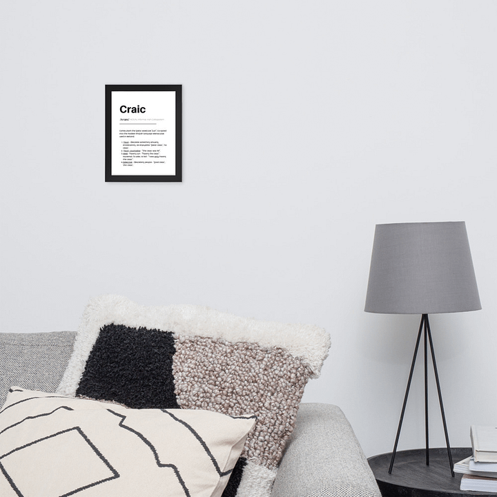 The Definition of Craic - Framed Matte Poster product image (2)