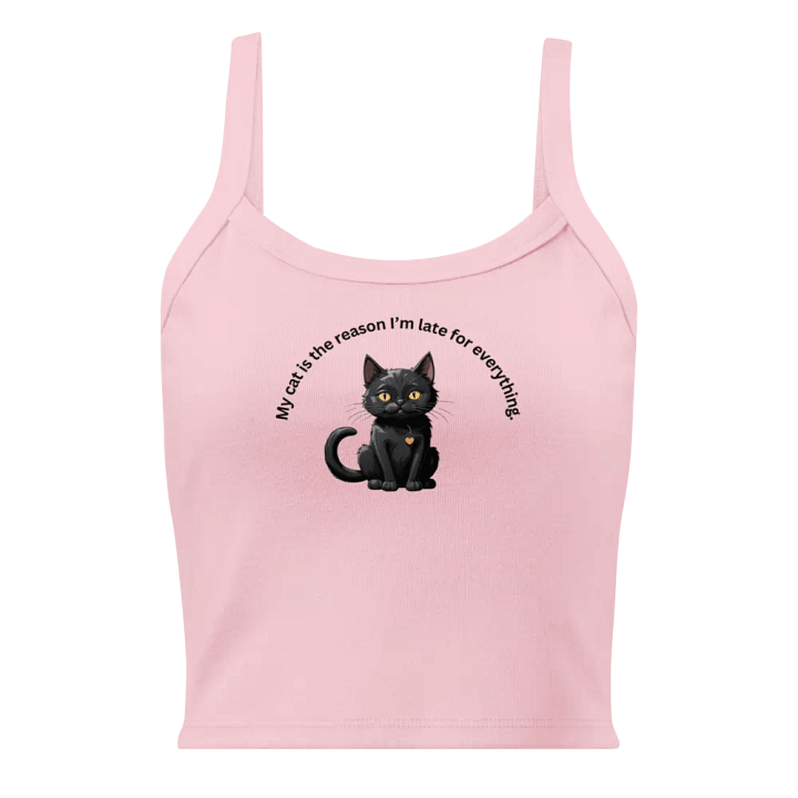 Cute Black Cat Illustration Women's Tank Top product image (1)