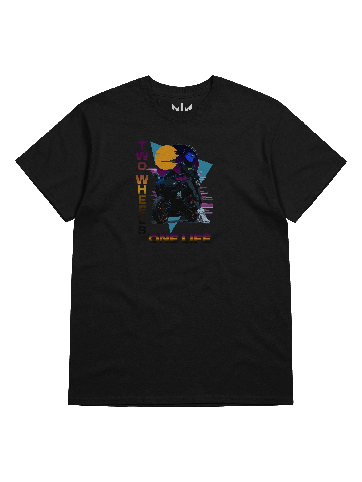 Two Wheels One Life Heavyweight Printed T-Shirt product image (42)