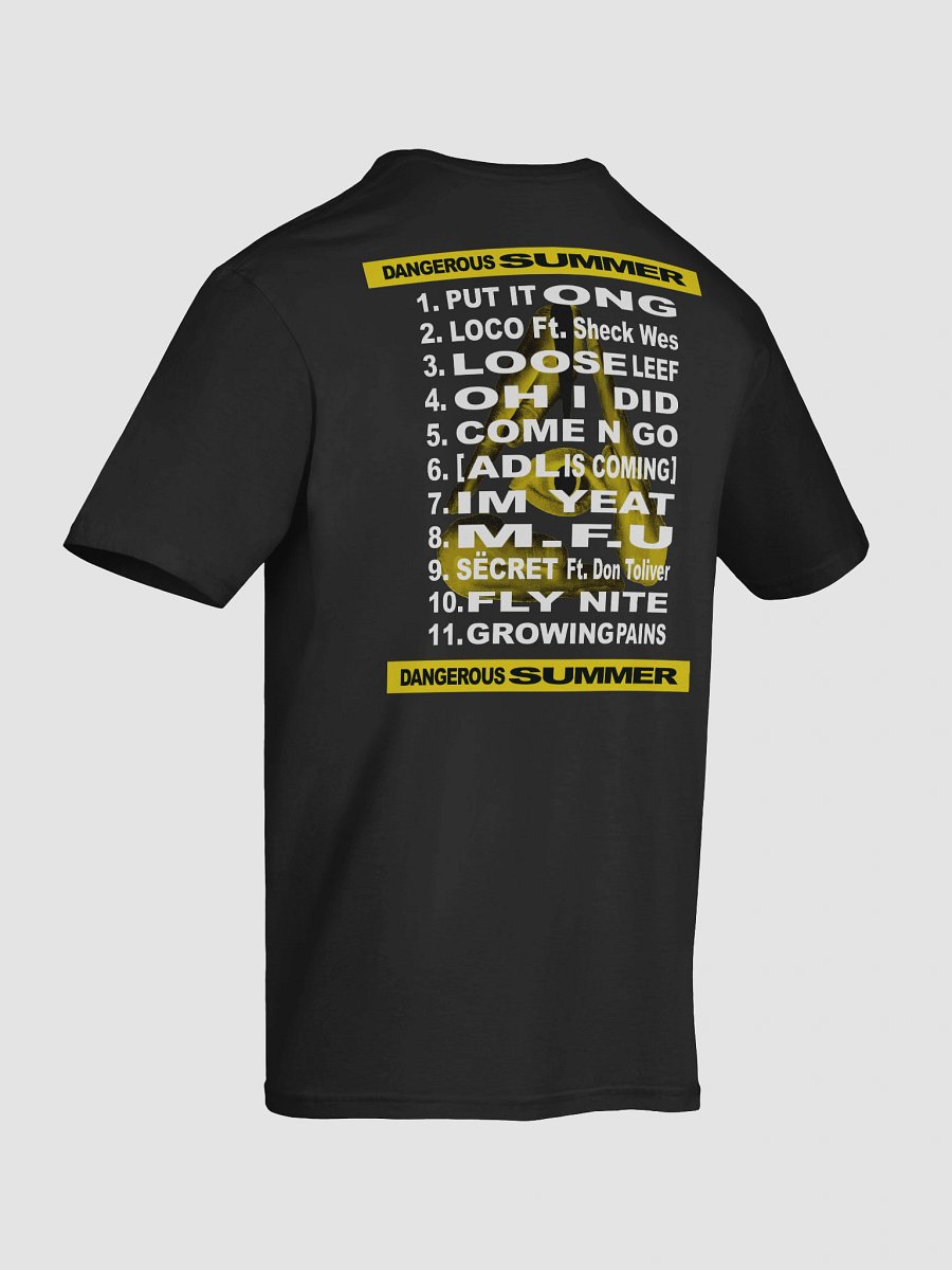 DANGEROUS SUMMER TRACKLIST TEE (ALTERNATIVE DESIGN) product image (12)