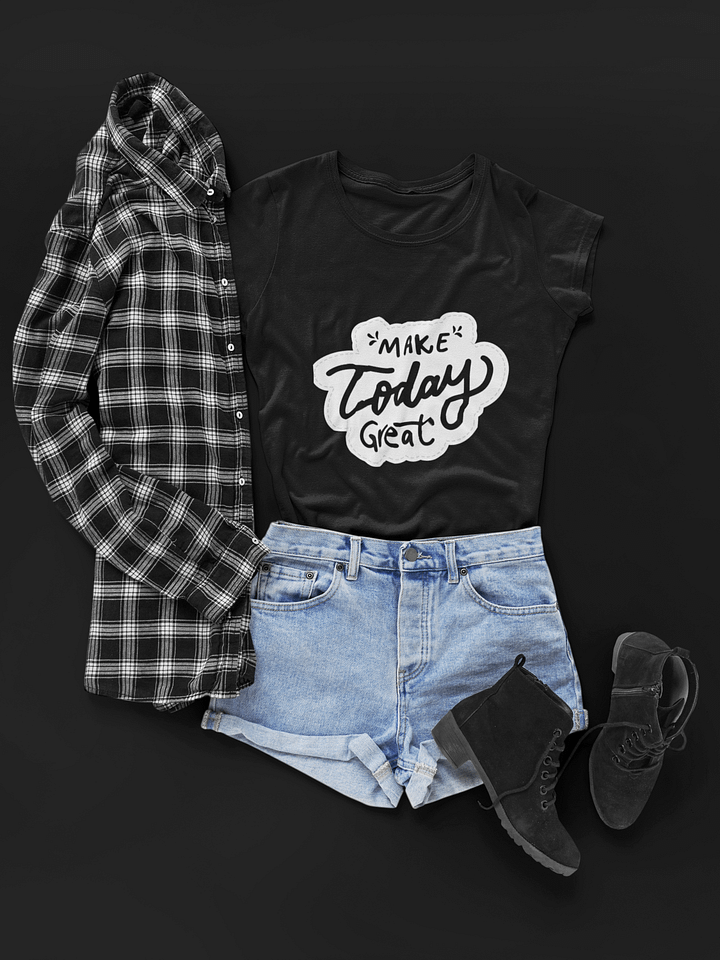Make Today Great Black Unisex T-Shirt product image (1)