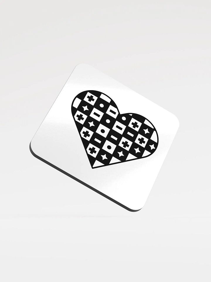 Checkered Heart Coaster product image (1)