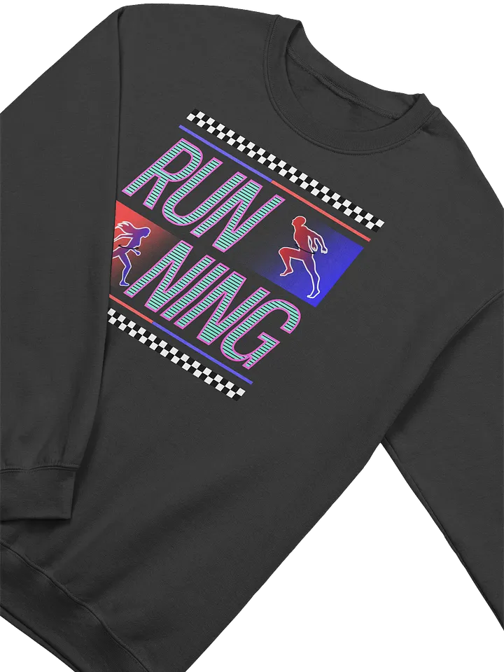 Running Stripes Glowing Runners Crewneck Sweatshirt product image (2)
