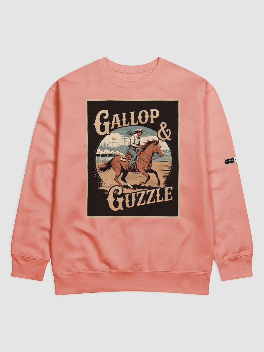"GALLOP & GUZZLE" premium cotton sweatshirt product image (1)
